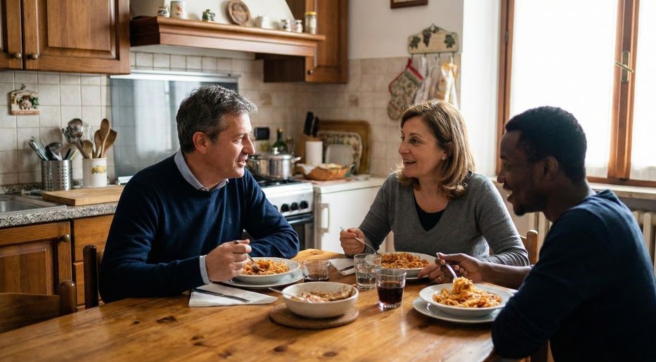 Student in an homestay in Italy